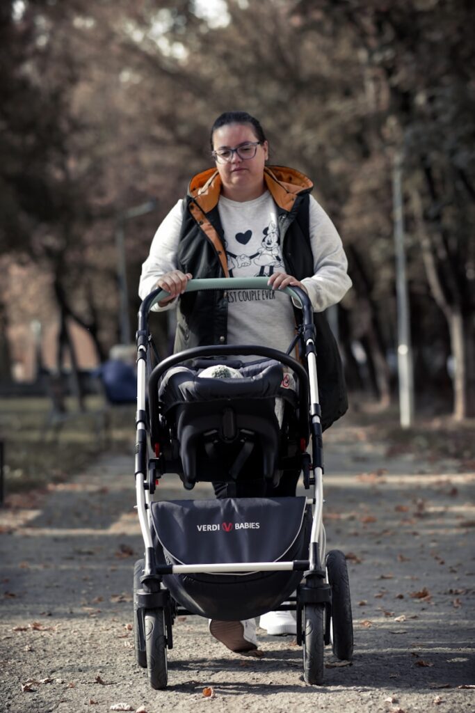 Best all-terrain stroller with large air-filled tires for gravel and rough roads