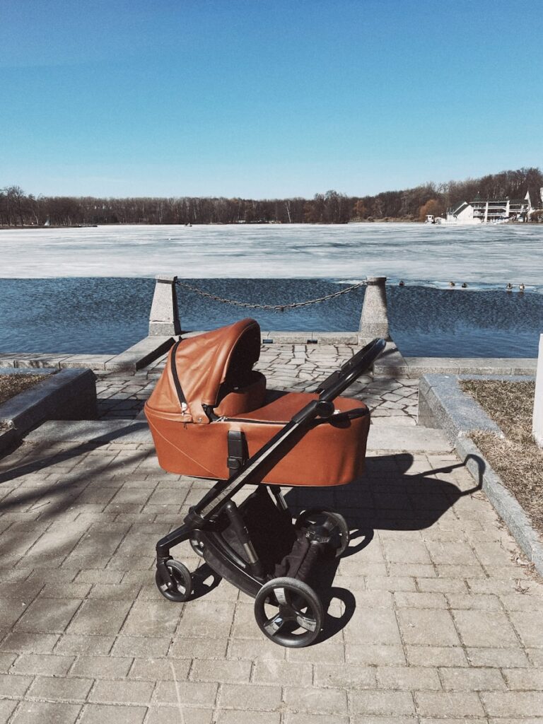 Top-rated strollers on Amazon displayed side by side for parents comparing travel systems and everyday stroller options.